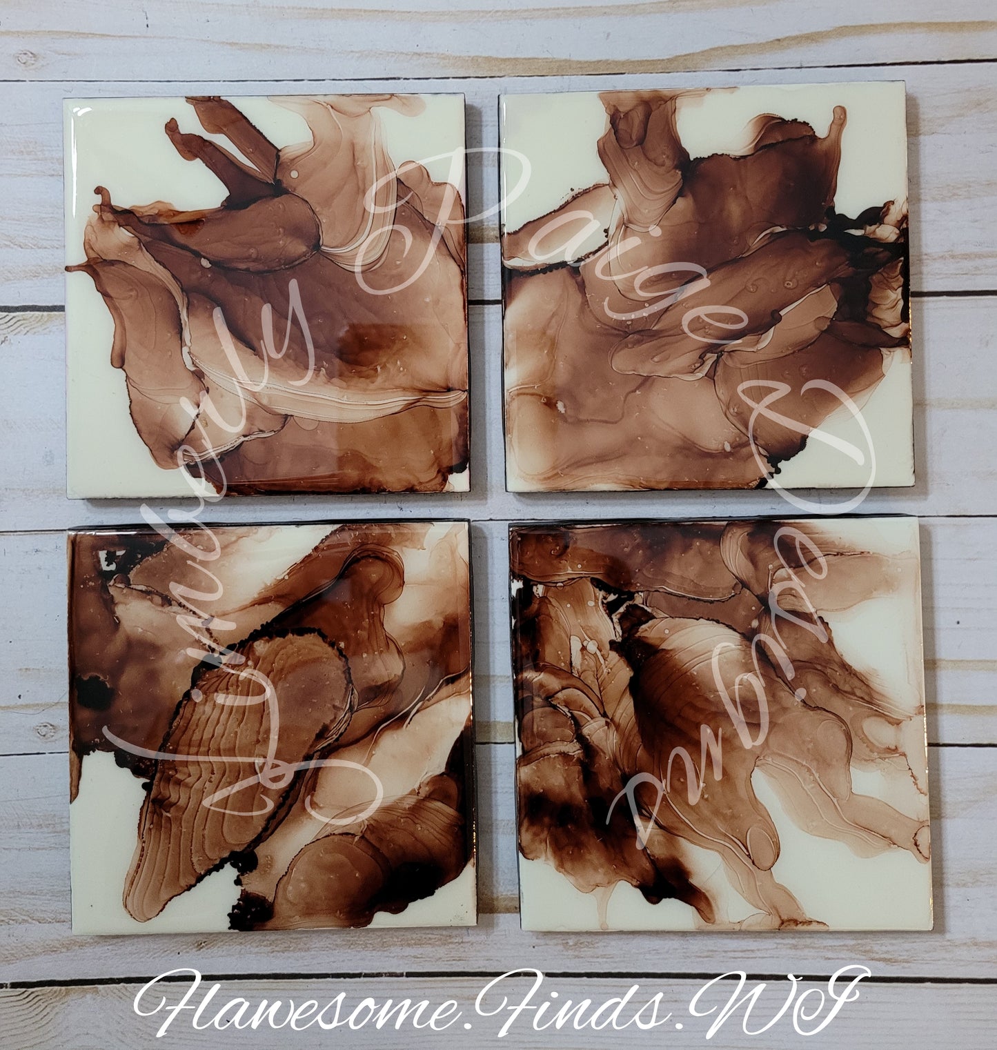 Chocolate 4 Piece Coaster Set