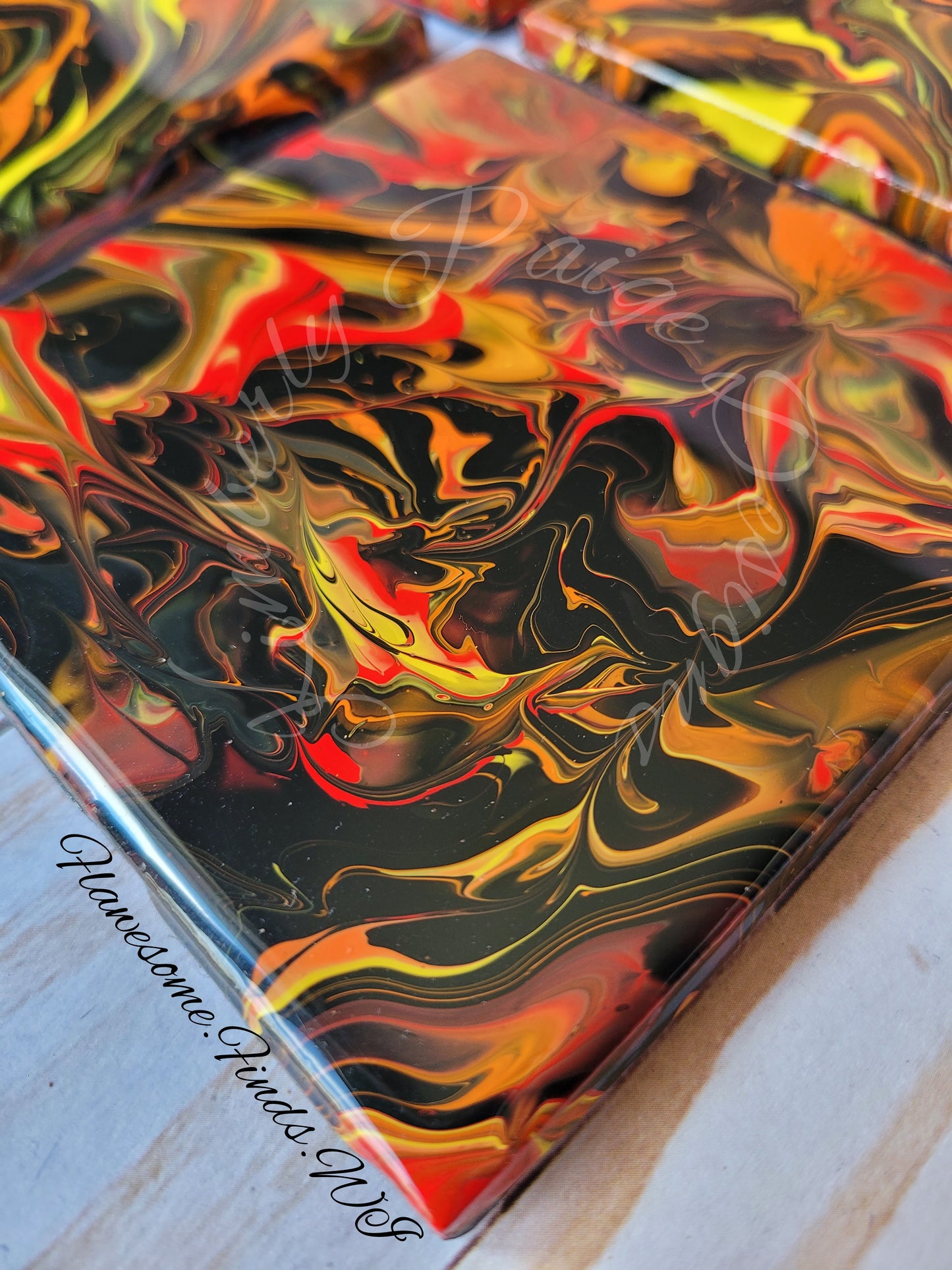 Lava 4-Piece Coaster Set